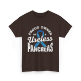 Proud Owner Of A Pancreas Diabetes T-Shirt - Dark Chocolate