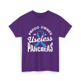 Proud Owner Of A Pancreas Diabetes T-Shirt - Purple