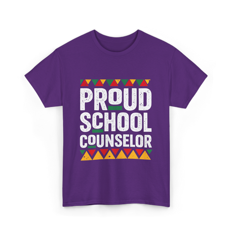 Proud School Counselor Counselor T-Shirt - Purple
