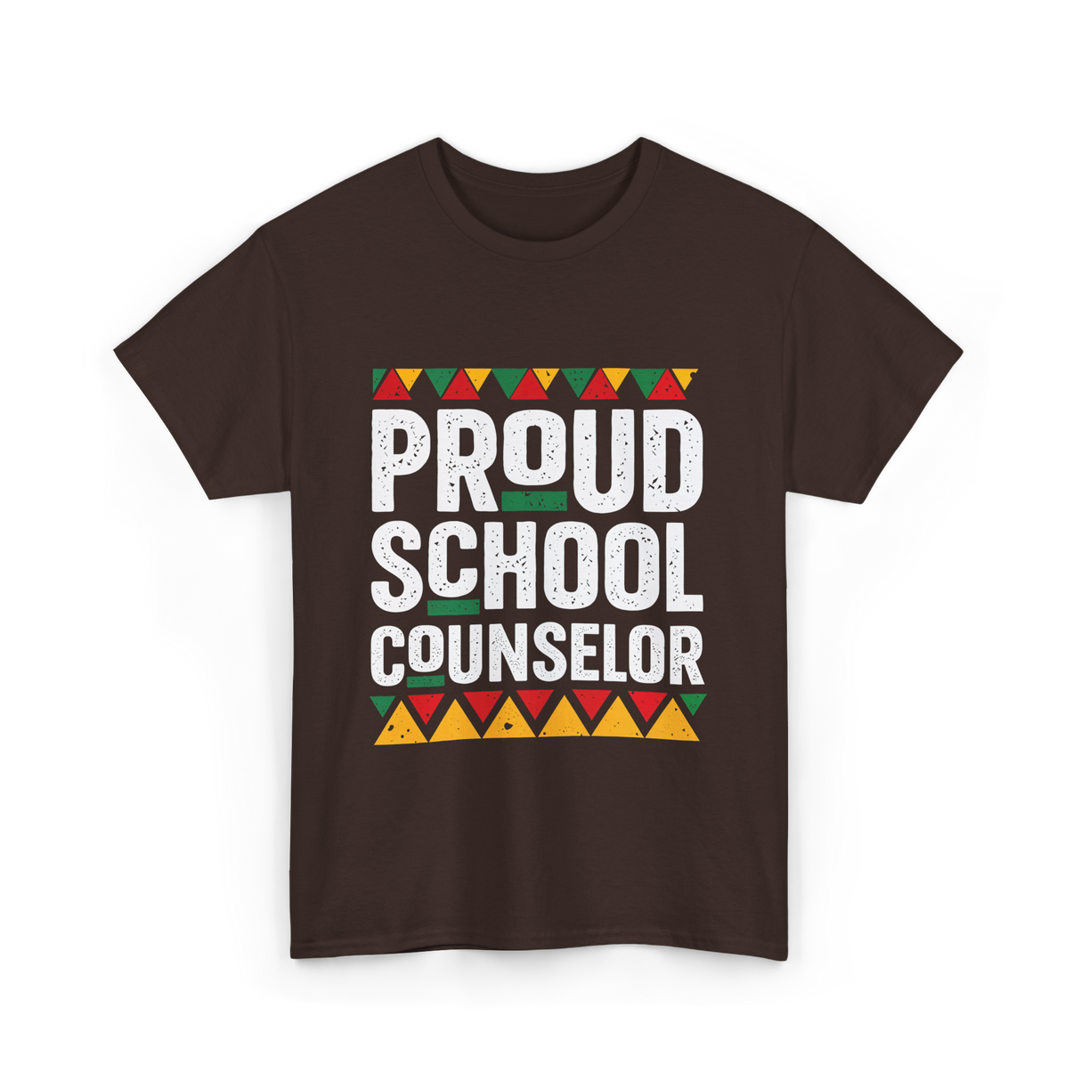 Proud School Counselor Counselor T-Shirt - Dark Chocolate