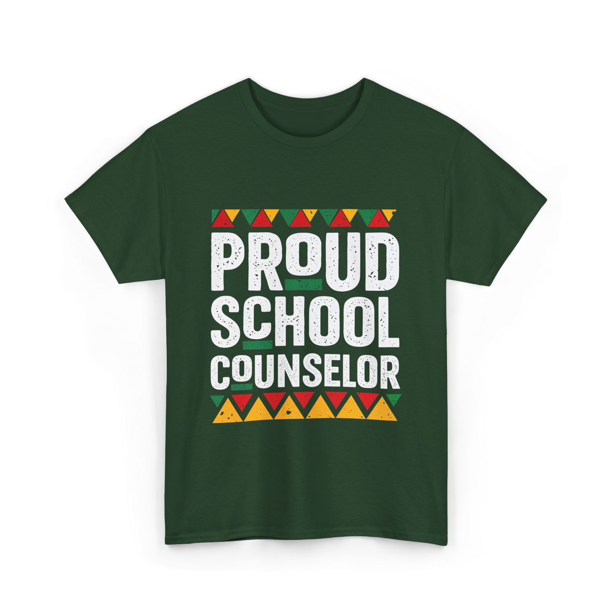 Proud School Counselor Counselor T-Shirt - Forest Green