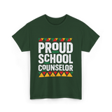 Proud School Counselor Counselor T-Shirt - Forest Green