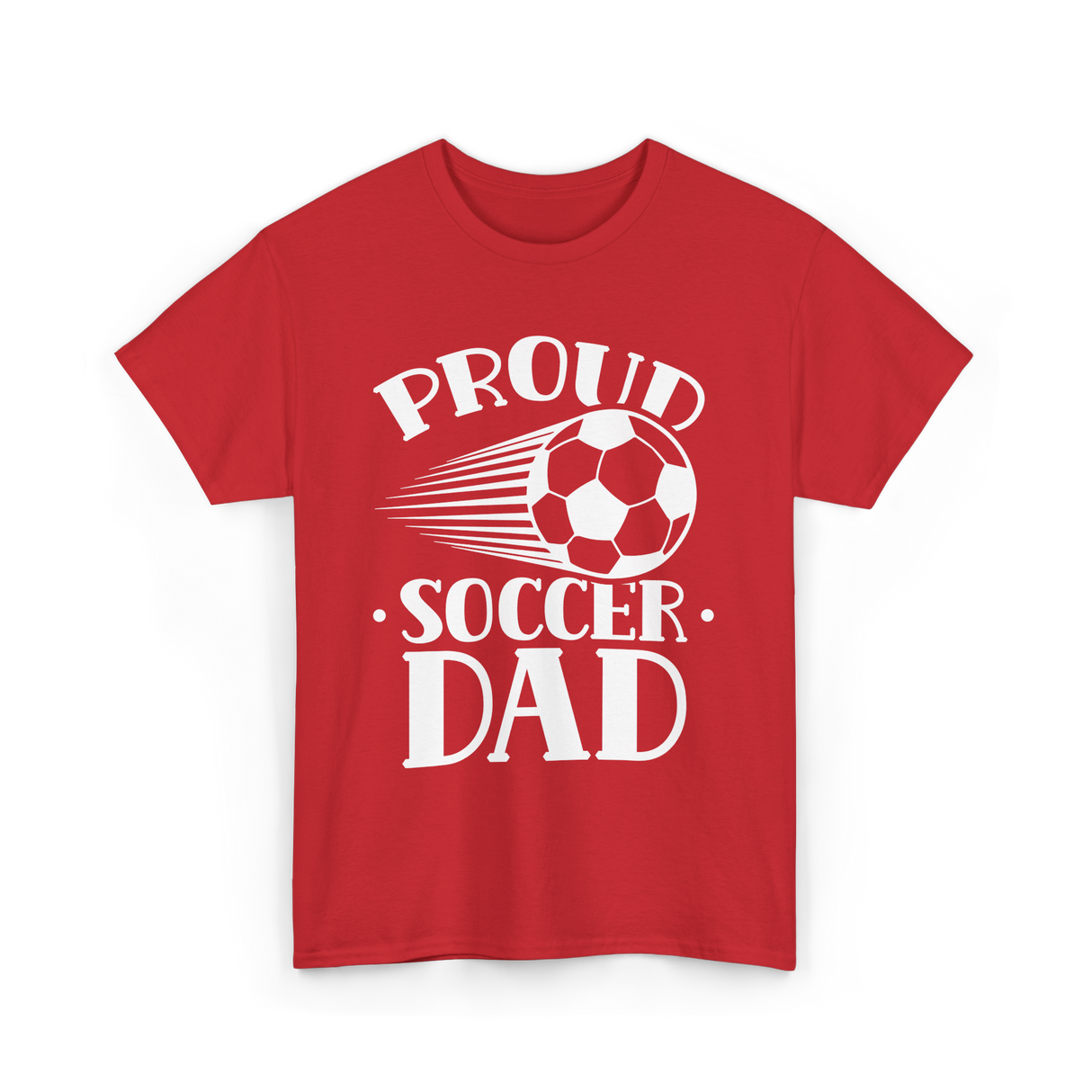 Proud Soccer Dad Soccer T-Shirt - Red