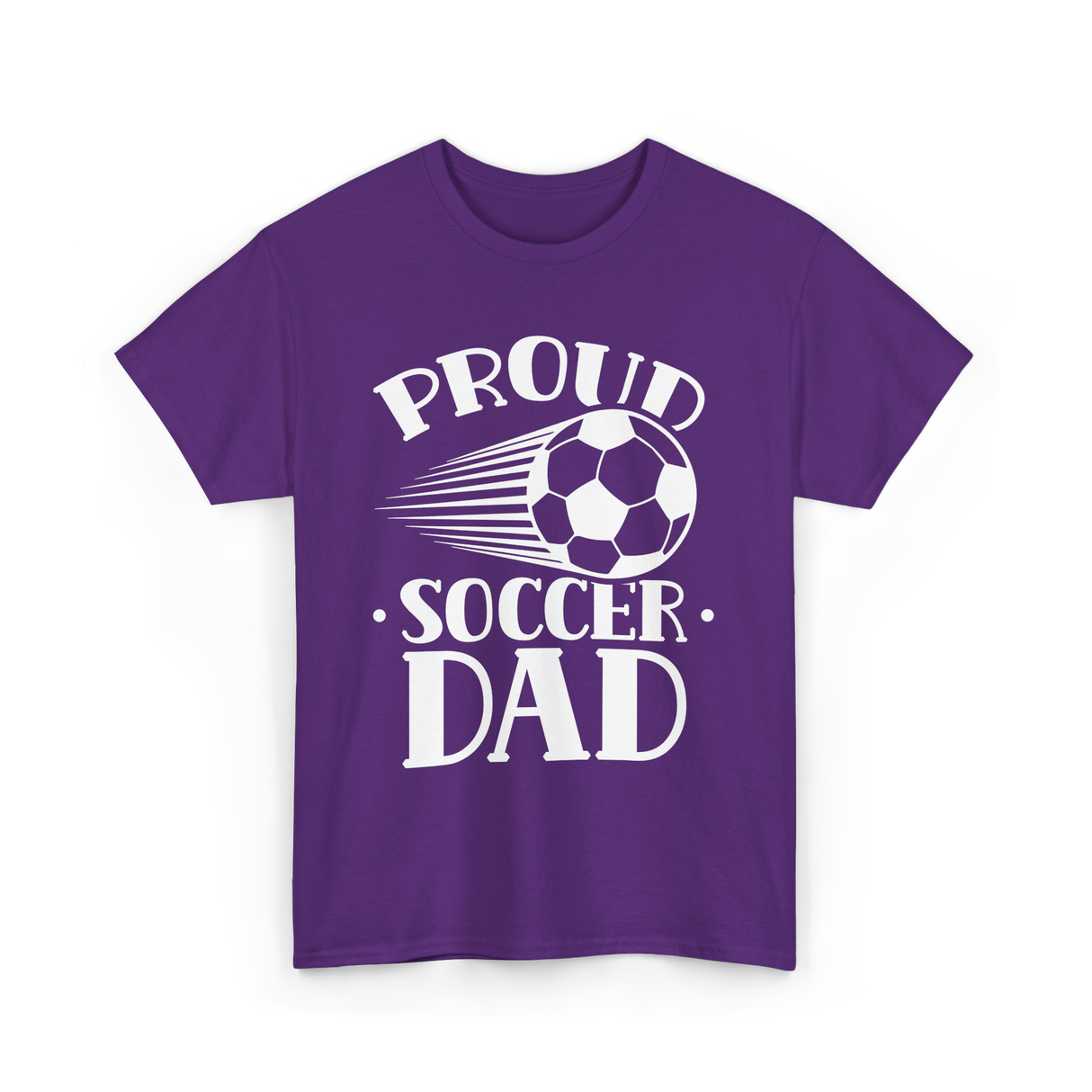 Proud Soccer Dad Soccer T-Shirt - Purple