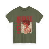 Psych Nurse Nursing Psychiatry T-Shirt - Military Green