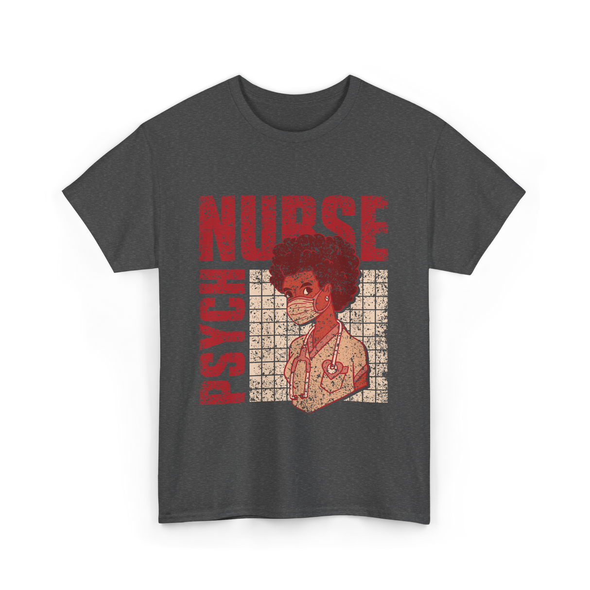 Psych Nurse Nursing Psychiatry T-Shirt - Dark Heather