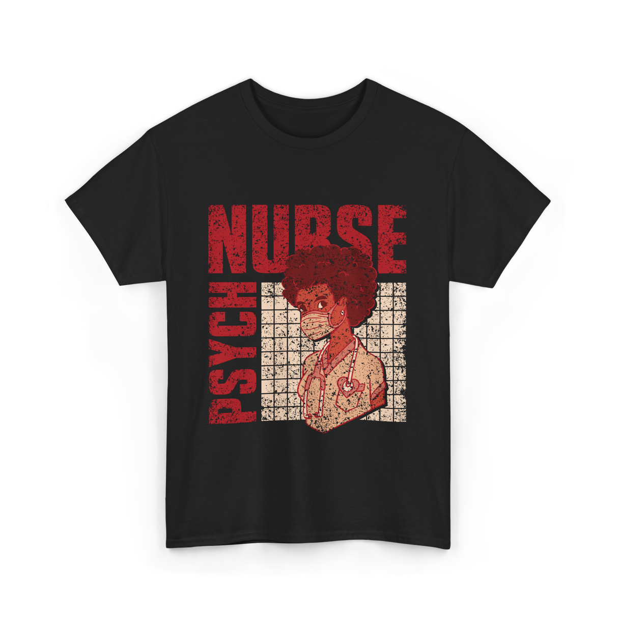 Psych Nurse Nursing Psychiatry T-Shirt - Black