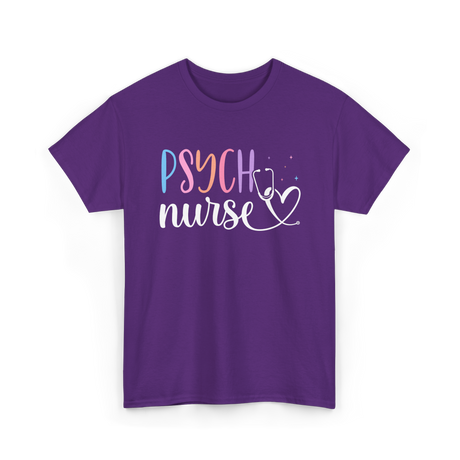 Psych Nurse Nursing Psychiatry T-Shirt - Purple