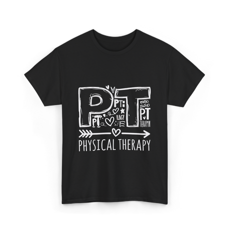 PT Physical Therapy Health T-Shirt - Black