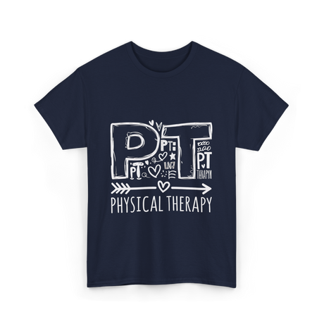 PT Physical Therapy Health T-Shirt - Navy