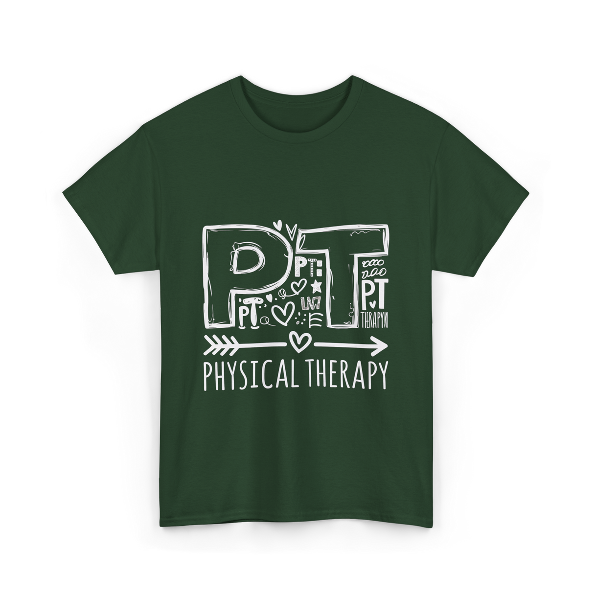 PT Physical Therapy Health T-Shirt - Forest Green