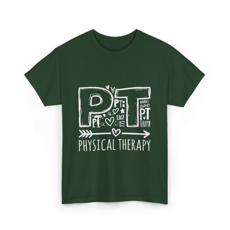 PT Physical Therapy Health T-Shirt - Forest Green