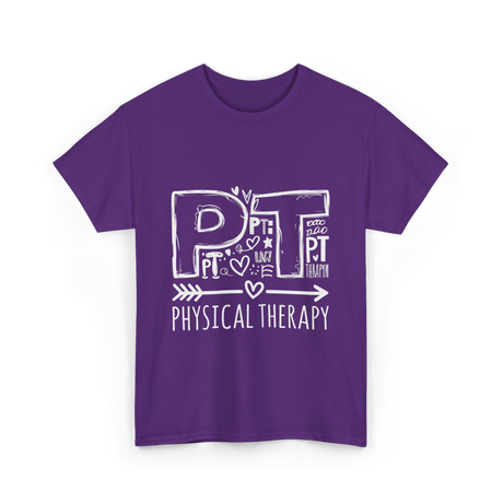 PT Physical Therapy Health T-Shirt - Purple