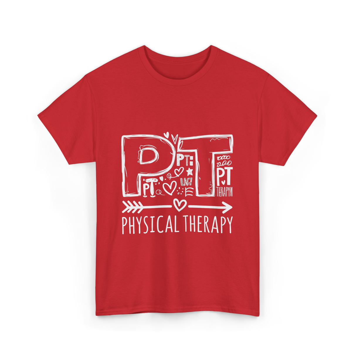 PT Physical Therapy Health T-Shirt - Red