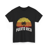 Puerto Rico Retro Design Travel T-Shirt - Black