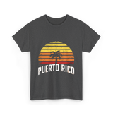 Puerto Rico Retro Design Travel T-Shirt - Dark Heather