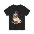 Pug Birthday Celebration Pug Party T-Shirt - Black