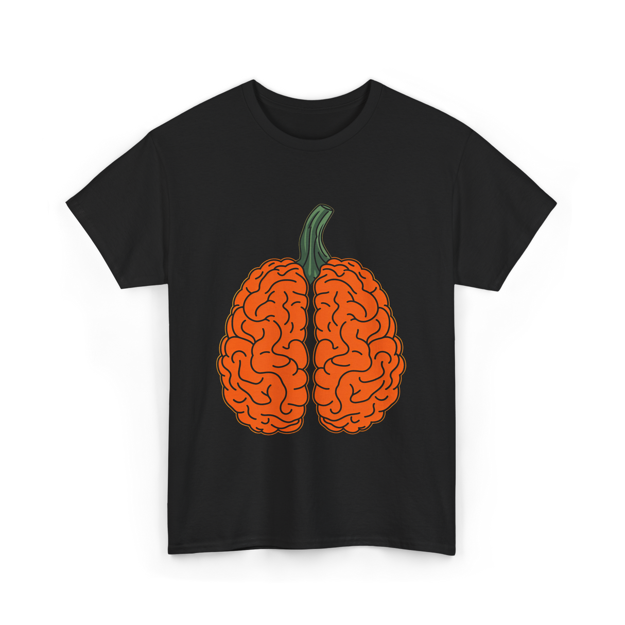 Pumpkin Brain Psychology T-Shirt - Black