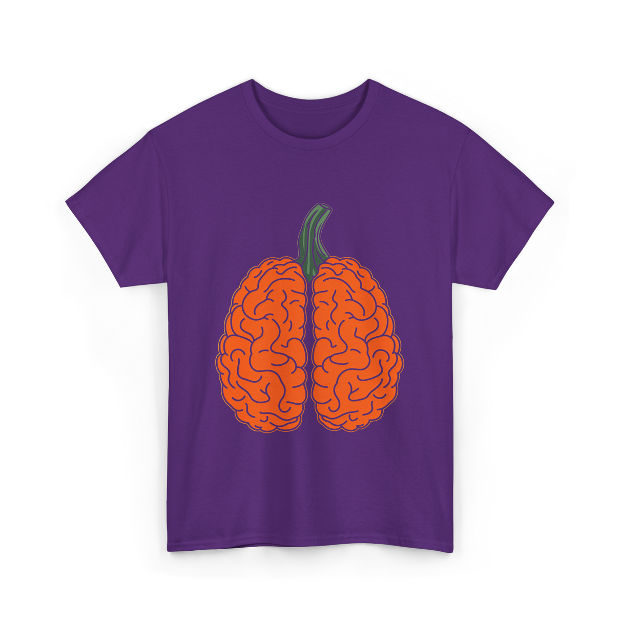 Pumpkin Brain Psychology T-Shirt - Purple