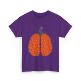 Pumpkin Brain Psychology T-Shirt - Purple