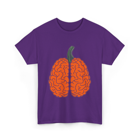 Pumpkin Brain Psychology T-Shirt - Purple