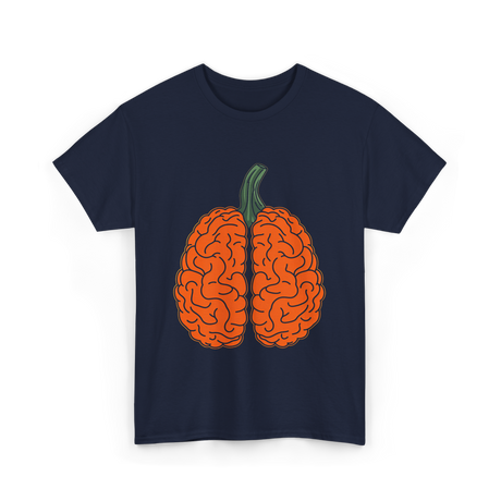 Pumpkin Brain Psychology T-Shirt - Navy