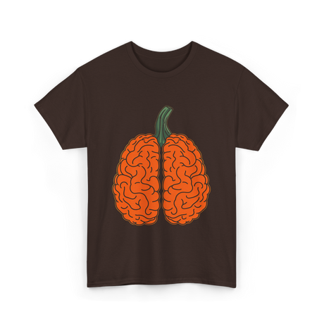 Pumpkin Brain Psychology T-Shirt - Dark Chocolate