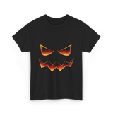 Pumpkin Face Halloween Costume T-Shirt - Black