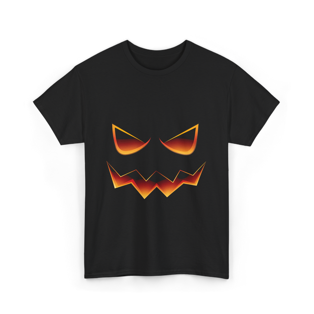 Pumpkin Face Halloween Costume T-Shirt - Black