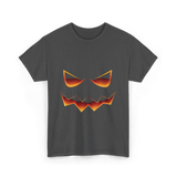 Pumpkin Face Halloween Costume T-Shirt - Dark Heather