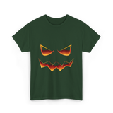 Pumpkin Face Halloween Costume T-Shirt - Forest Green