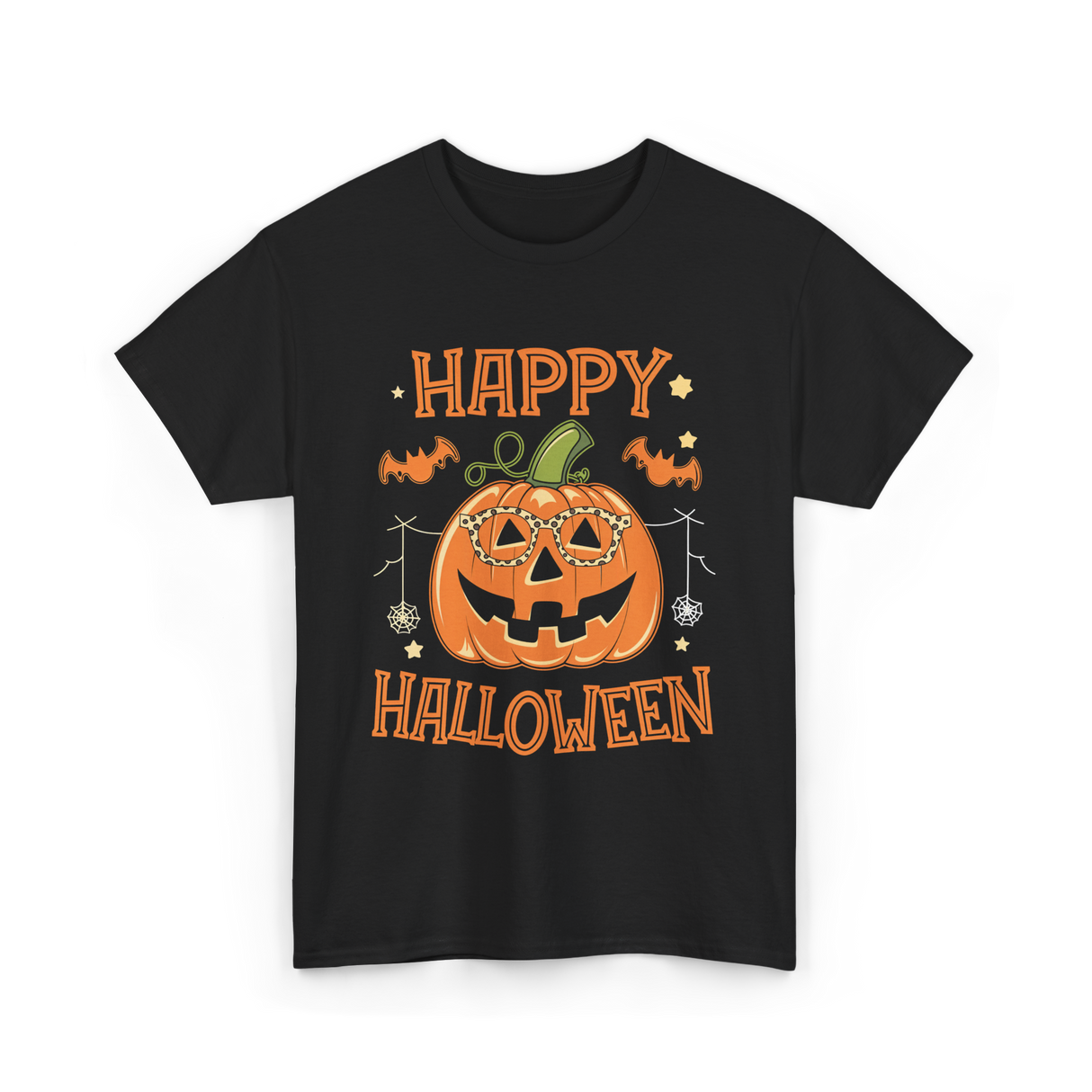 Pumpkin Halloween T-Shirt - Black