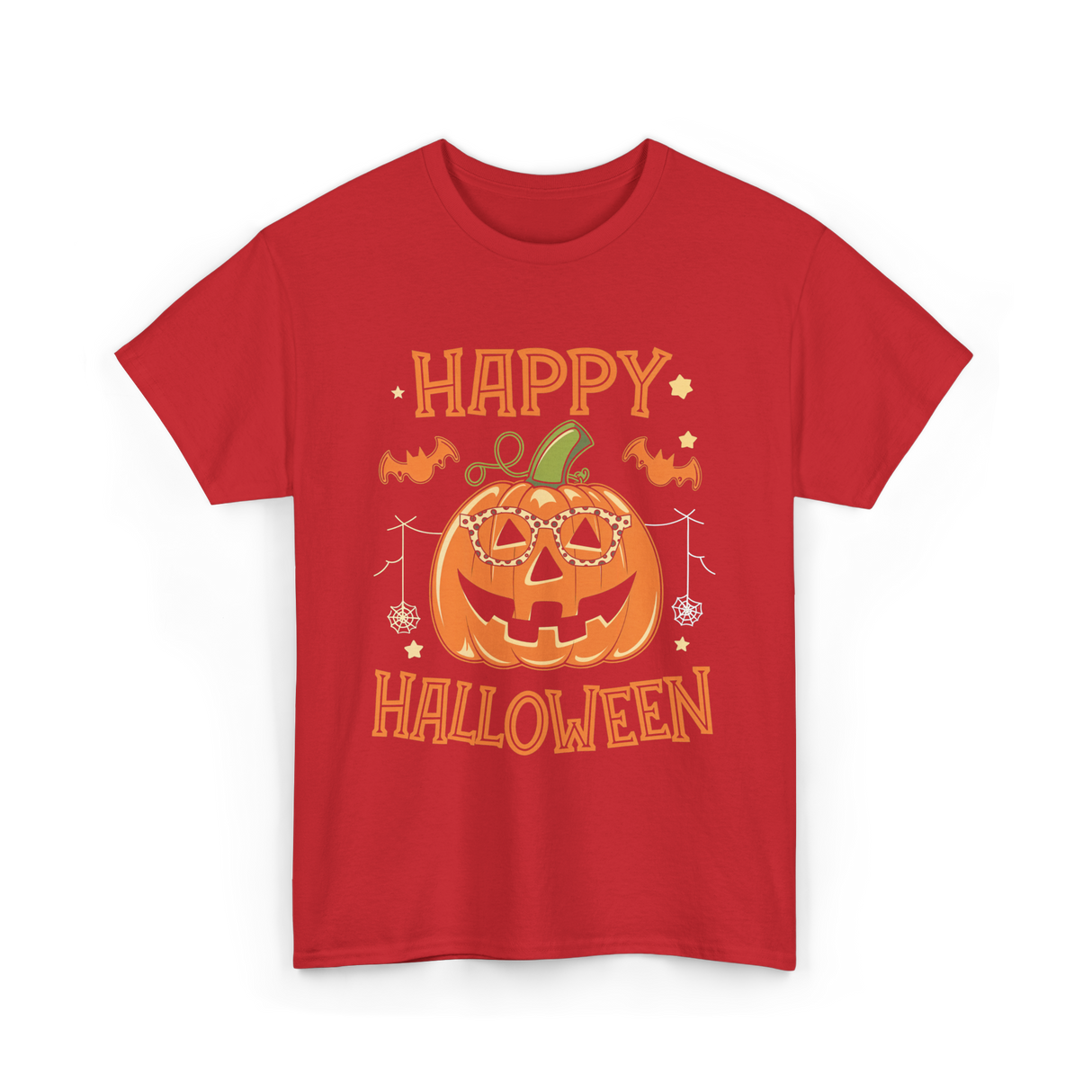 Pumpkin Halloween T-Shirt - Red