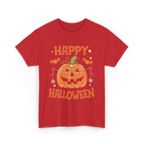 Pumpkin Halloween T-Shirt - Red