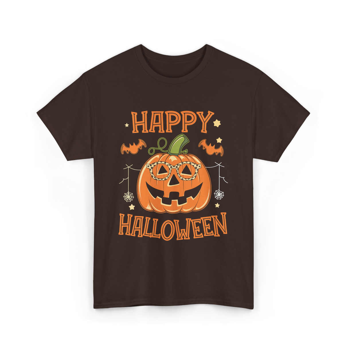 Pumpkin Halloween T-Shirt - Dark Chocolate