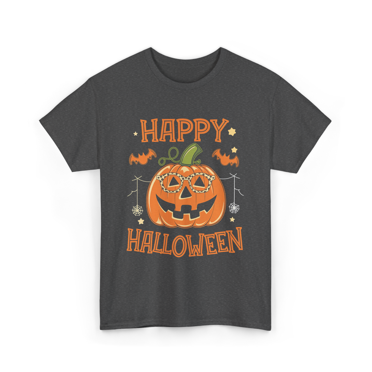 Pumpkin Halloween T-Shirt - Dark Heather