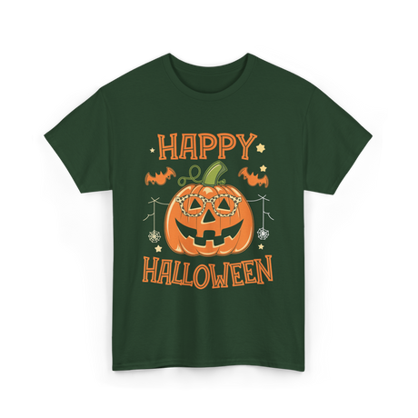 Pumpkin Halloween T-Shirt - Forest Green