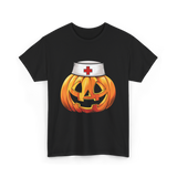 Pumpkin Nurse Halloween Costume T-Shirt - Black