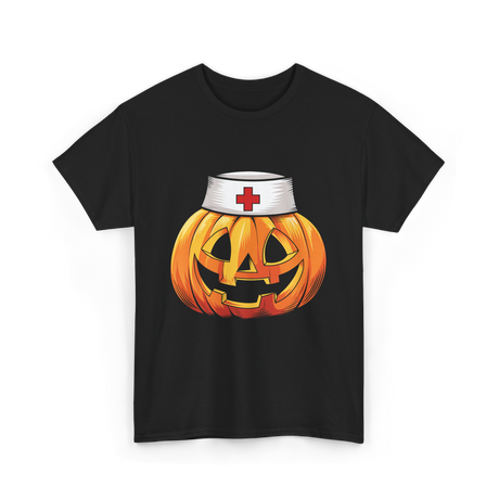 Pumpkin Nurse Halloween Costume T-Shirt - Black