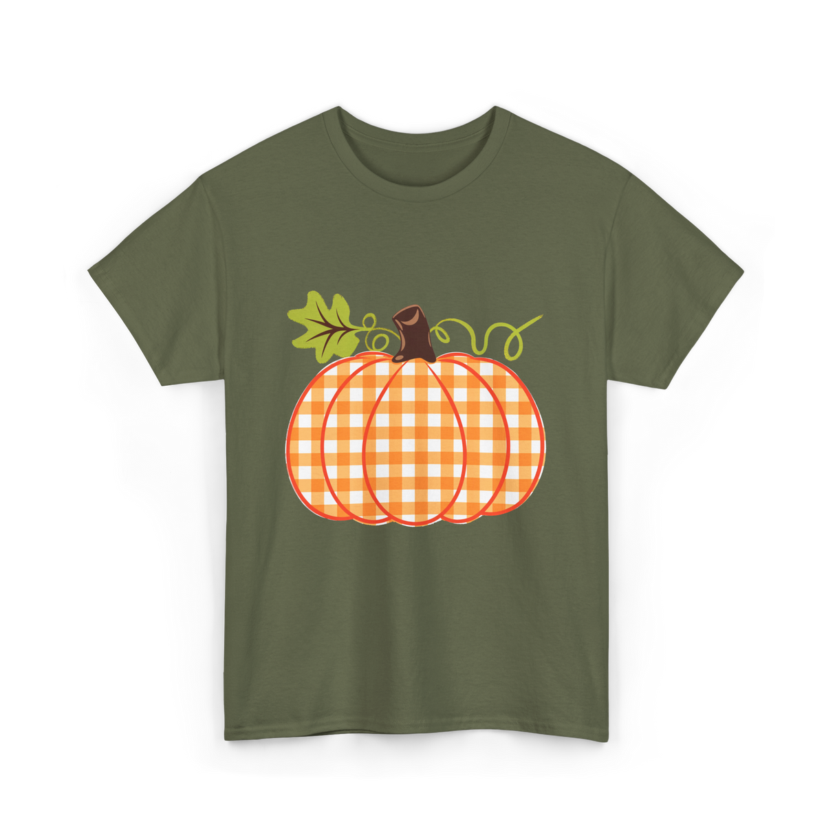 Pumpkin Patch Fall Pumpkin T-Shirt - Military Green