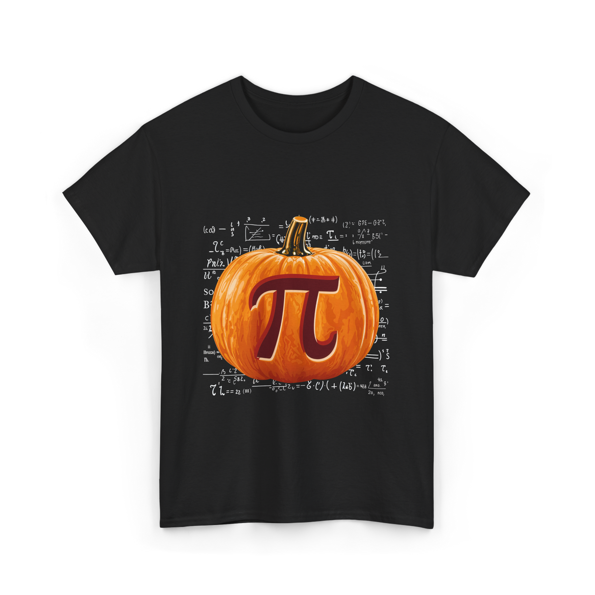 Pumpkin Pi Math Pumpkin T-Shirt - Black