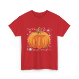 Pumpkin Pi Math Pumpkin T-Shirt - Red