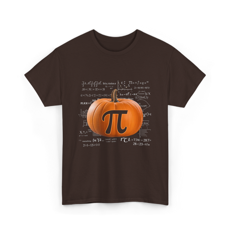 Pumpkin Pi Math Pumpkin T-Shirt - Dark Chocolate