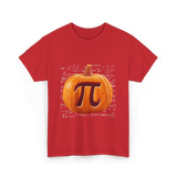 Pumpkin Pi Math Pumpkin T-Shirt - Red