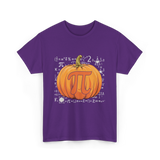 Pumpkin Pi Math Pumpkin T-Shirt - Purple