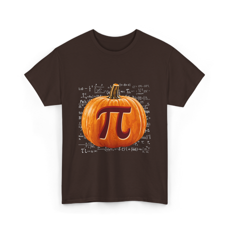 Pumpkin Pi Math Pumpkin T-Shirt - Dark Chocolate