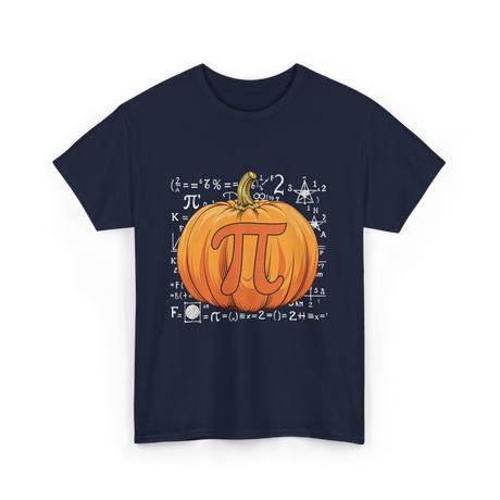 Pumpkin Pi Math Pumpkin T-Shirt - Navy