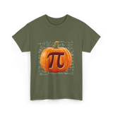 Pumpkin Pi Math Pumpkin T-Shirt - Military Green