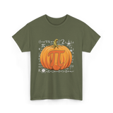 Pumpkin Pi Math Pumpkin T-Shirt - Military Green