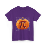 Pumpkin Pi Math Pumpkin T-Shirt - Purple